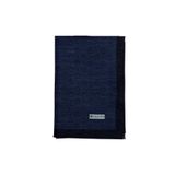 Vakko Pamuk İpek Monogram Şal 041728-Lacivert