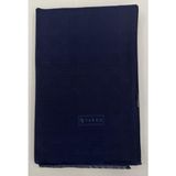 Vakko Pamuk Ipek Monogram Şal 40752-KOYU Lacivert