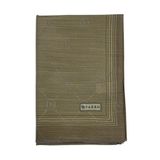 Vakko Pamuk İpek Şal - Bordürlü Monogram - Soft Yeşil