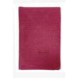 Vakko Pamuk İpek Şal - Monogram - Mat Pembe