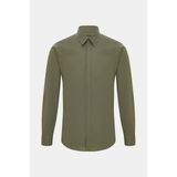 Vakko Poplin Shirt - 39 - Yeşil