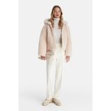 Vakko Powder Pink Eco Fur Coat - 40 - Pembe