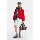 Vakko Red High Neck Knit Sweater - Kırmızı - L