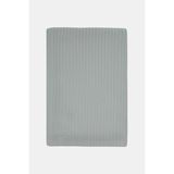 Vakko Ribbed Pique Blanket - Gri