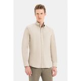 Vakko Shirt - L - Bej