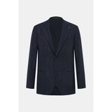 Vakko Single-Breasted Lined Jacket - 60 - Mavi