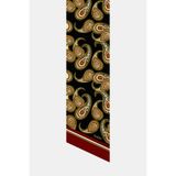 Vakko SİYAH ŞAL DESENLİ TWILL FULAR