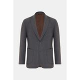 Vakko Smoke Grey Jacket - Gri - 58