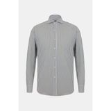 Vakko Striped Casual Shirt - Bej