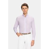 Vakko Striped Pattern Shirt - 42 - Mor