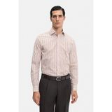 Vakko Striped Shirt - 44 - Bej