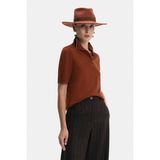Vakko Tan Wool-Silk Knit Sweater - Kahverengi - M
