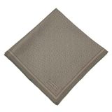 Vakko Twill İpek Eşarp - Yeni Monogram - Vizon