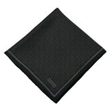 Vakko Twill İpek Eşarp - Yeni Monogram - Yeni Füme