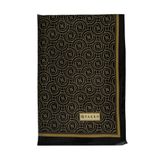 Vakko Twill İpek Şal - Helezon Monogram - Acı Kahve