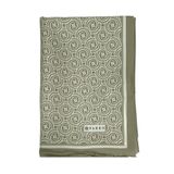 Vakko Twill İpek Şal - Yeni Monogram - Açık Yeşil