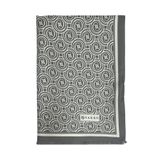 Vakko Twill İpek Şal - Yeni Monogram - Gri Ekru