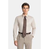 Vakko Twill Shirt - 43 - Bej