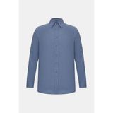 Vakko Twill Shirt - Mavi