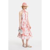 Vakko White Floral Skirt - Beyaz