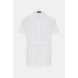 Vakko White Short Sleeve Shirt - 44 - Beyaz