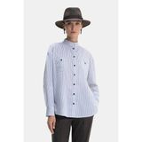 Vakko White Striped Shirt - 34 - Beyaz