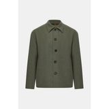 Vakko Wool Elastane Short Coat - 52 - Yeşil