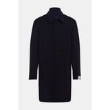 Vakko Wool Short Coat - 52 - Mavi