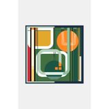 Vakko YEŞİL GEOMETRİK DESENLİ TWILL EŞARP