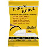 Vakum Hurcu 20'Li Karma Set-2 Vakumlu Hurç - Vakumlu Poşet -7L+5Xl+4Xxl+4Jumbo