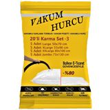 Vakum Hurcu 20'Li Karma Set-3 Vakumlu Hurç - Vakumlu Poşet -