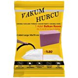 Vakum Hurcu 2'Li Set Large 50X70 Cm Vakumlu Hurç - Vakumlu Poşet -