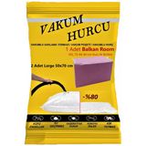 Vakum Hurcu 2'Li Set Large 50X70 Cm Vakumlu Hurç - Vakumlu Poşet -