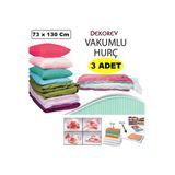Vakum Hurcu 3 Adet Büyük Boy 73 Cm X 130 Cm Vakumlu Poşet Vakumlu Hurç Vakumlu Torba Yorgan Yastık Hurcu