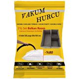 Vakum Hurcu 4'Lü Set Xxlarge 80X100 Cm Vakumlu Hurç - Vakumlu Poşet -