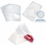 Vakum Poşeti -Gofrajlı Tırtıklı Çok Katmanlı 50 Adet 20 x 35 cm | Su Geçirmez Yapı, Gıda G - Çok Renkli