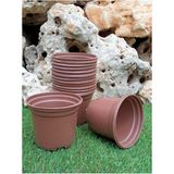 Vakum Saksı 10 Adet 12X9 cm 0,70 Lt Plastik Saksı Ucuz Saksı Fide Üretim Saksısı Fide Saksısı