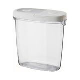 Vakumlu Kapaklı Saklama Kabı Beyaz Silikon Kauçuk Beyaz 8X18 cm 1 Adet Orta Boy - 0 Siyah - Option-1