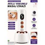 Vakumlu Kupa Çekme Sırt Bel Bardak Çekme Isı Destekli Aleti Masaj Terapi Cihazı 1200Mah Şarlı