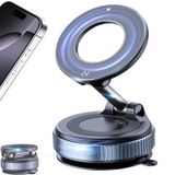 Vakumlu Manyetik Araç Telefonu Tutacağı, 360° Ayarlanabilir Vakum Vantuz Telefon Montajı, MagSafe Cep Telefonu Tutucuları için, Arabanız/Spor Salonunuz/Ayna Montajı için iPhone ve Android için