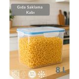 Vakumlu Saklama Kabı Hava Almaz Bpa Free Kilitlenebilir Büyük Gıda Saklama Kabı 8 L
