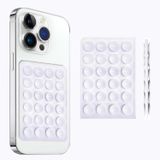 Vakumlu Silikon Telefon Tutucu, Telefon Vantuz, Telefon Ayna Tutucu, Duş, Tiktik video çekim tutucu (Beyaz, Çift Taraflı Vakum)