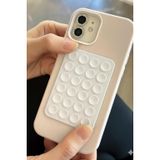 Vakumlu Silikon Telefon Tutucu, Telefon Vantuz, Telefon Ayna Tutucu, Duş, Tiktik video çekim tutucu (Beyaz, Tek Taraflı/Yapışkanlı)