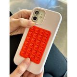 Vakumlu Silikon Telefon Tutucu, Telefon Vantuz, Telefon Ayna Tutucu, Duş, Tiktik video çekim tutucu (Kırmızı, Tek Taraflı/Yapışkanlı)