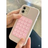 Vakumlu Silikon Telefon Tutucu, Telefon Vantuz, Telefon Ayna Tutucu, Duş, Tiktik video çekim tutucu (Pembe, Tek Taraflı/Yapışkanlı)