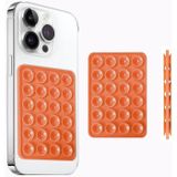 Vakumlu Silikon Telefon Tutucu, Telefon Vantuz, Telefon Ayna Tutucu, Duş, Tiktik video çekim tutucu (Turuncu, Çift Taraflı Vakum)