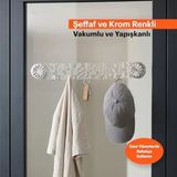 Vakumlu ve Yapışkanlı Askı – Mutfak ve Banyo Için Duvar Askılığı - Seçenek 1 - Ahşap