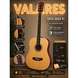 Valares 41” Akustik Gitar QA2022-41 Sap Ayarlı Gloss Natural Renk Profesyonel Kullanım İçin - Naturel