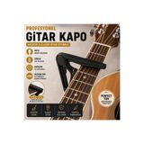 valares Profesyonel Gitar Kapo Akustik & Klasik Gitar Uyumlu Güçlü Yay Sistemli Siyah Kapo