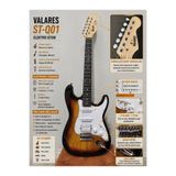 Valares ST-Q01 Sunburst Elektro Gitar | Profesyonel Sahne Performansı | Full Aksesuar Hediyeli